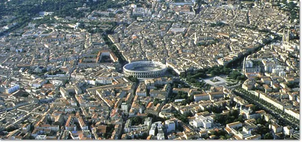 Vue de Nîmes